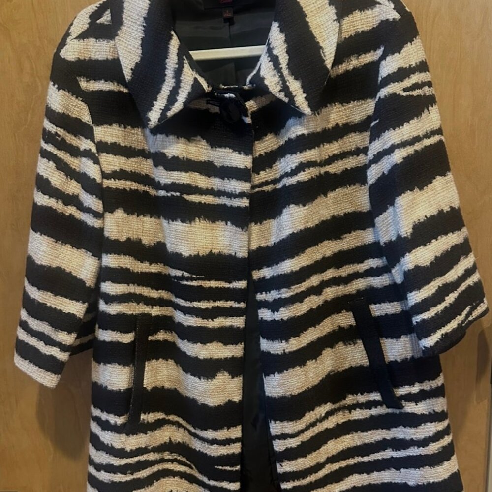 Talbots Collection Zebra Textured Coat